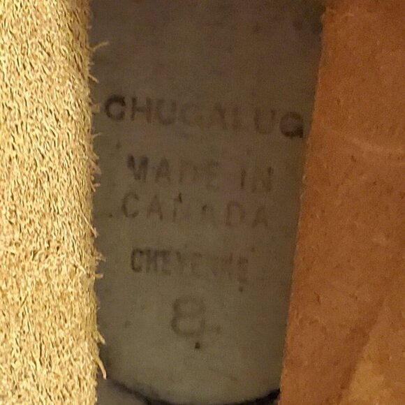 VTG Sorel Kaufman Chugalug Leather Winter Boots Rubber Soles Mens size 8 - Picture 16 of 16